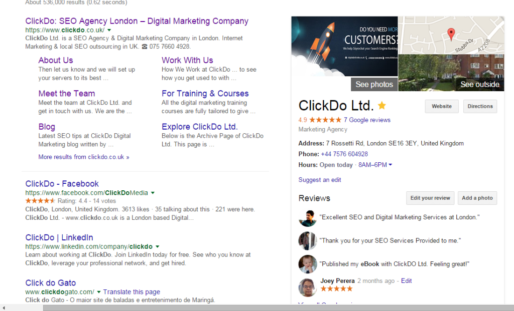 ClickDo Google Search