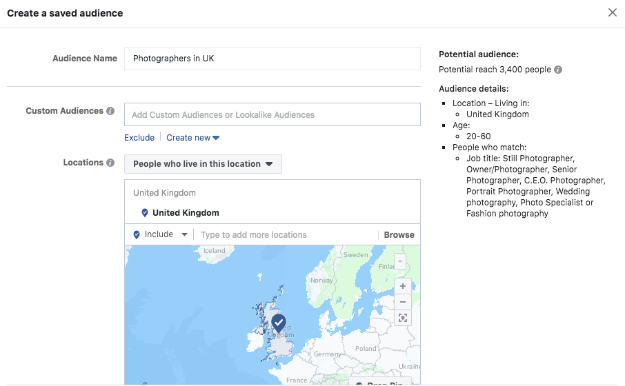 Photographers in UK 20 to 60